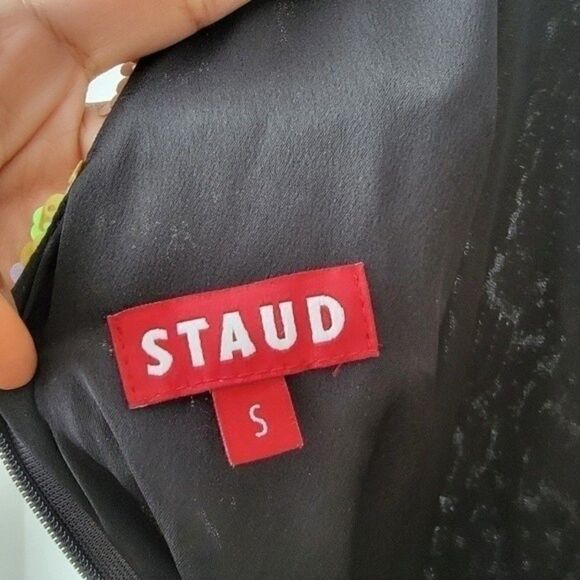 Nwt STAUD puli jumpsuit sequin striped multicolor - Picture 6 of 16